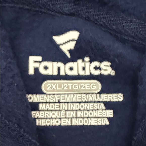 Women’s Broncos Navy & Orange Pullover Hoodie Sweatshirt - 2X - Picture 6 of 6